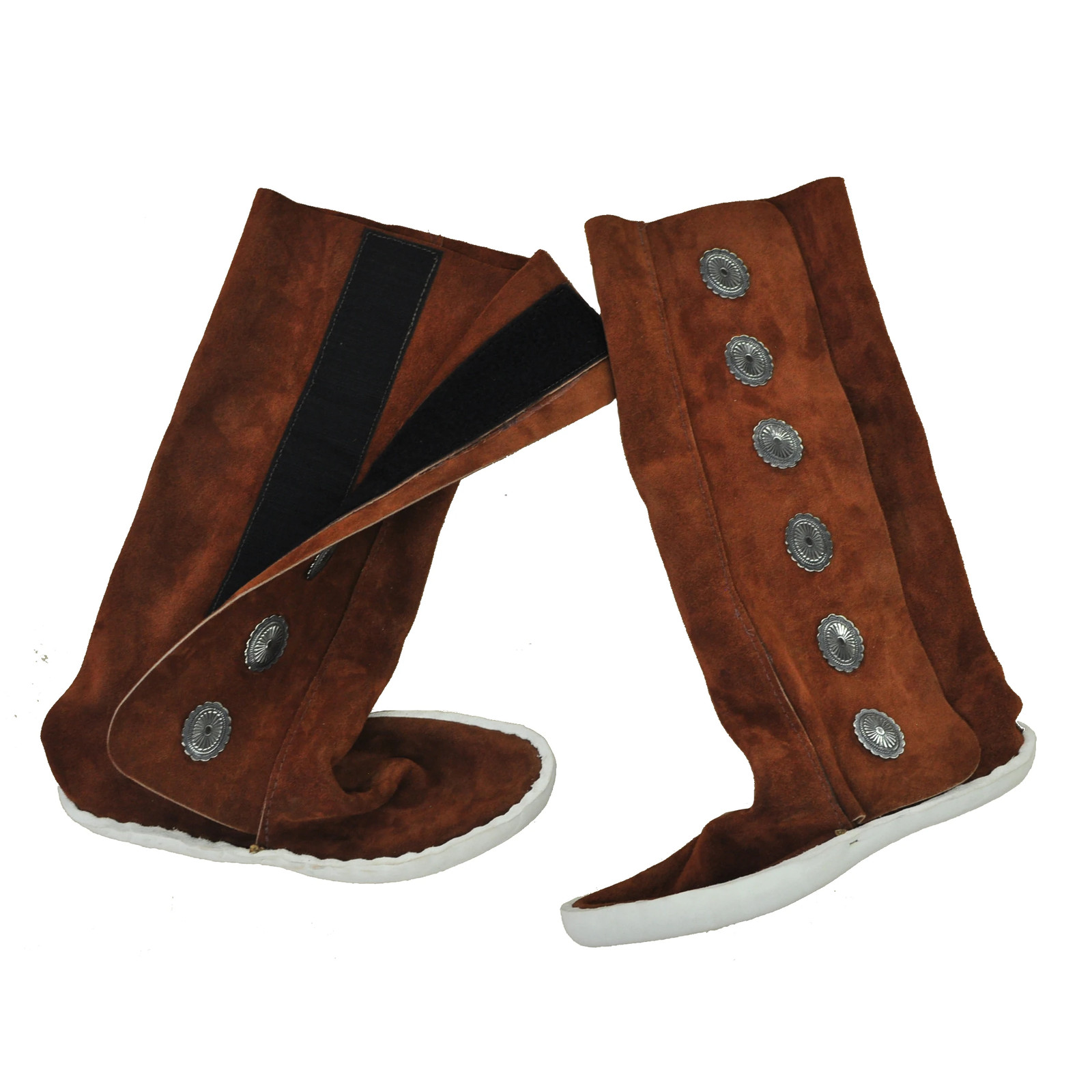 6 Button 15" Moccasins w/ Hook and Loop Fasteners