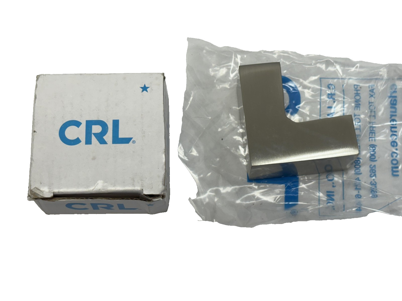 CRL S0GC90BN 90 Degree Sleeve-Over Clamp Brushed Nickel Glass Holder New
