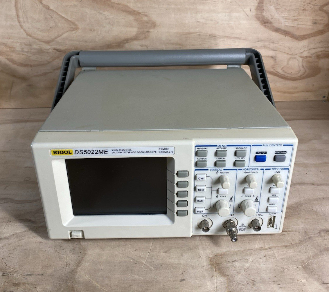RIGOL DS5022ME DIGITAL STORAGE OSCILLOSCOPE 2 CHANNEL 25MHz - 500MSa/untested