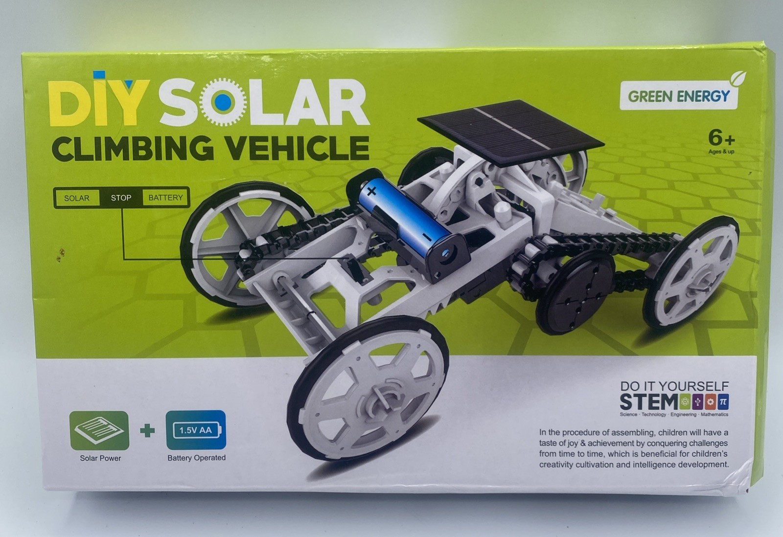 DIY Solar Climbing Vehicle Green Energy Science Kit for Kids 6+ New In Box