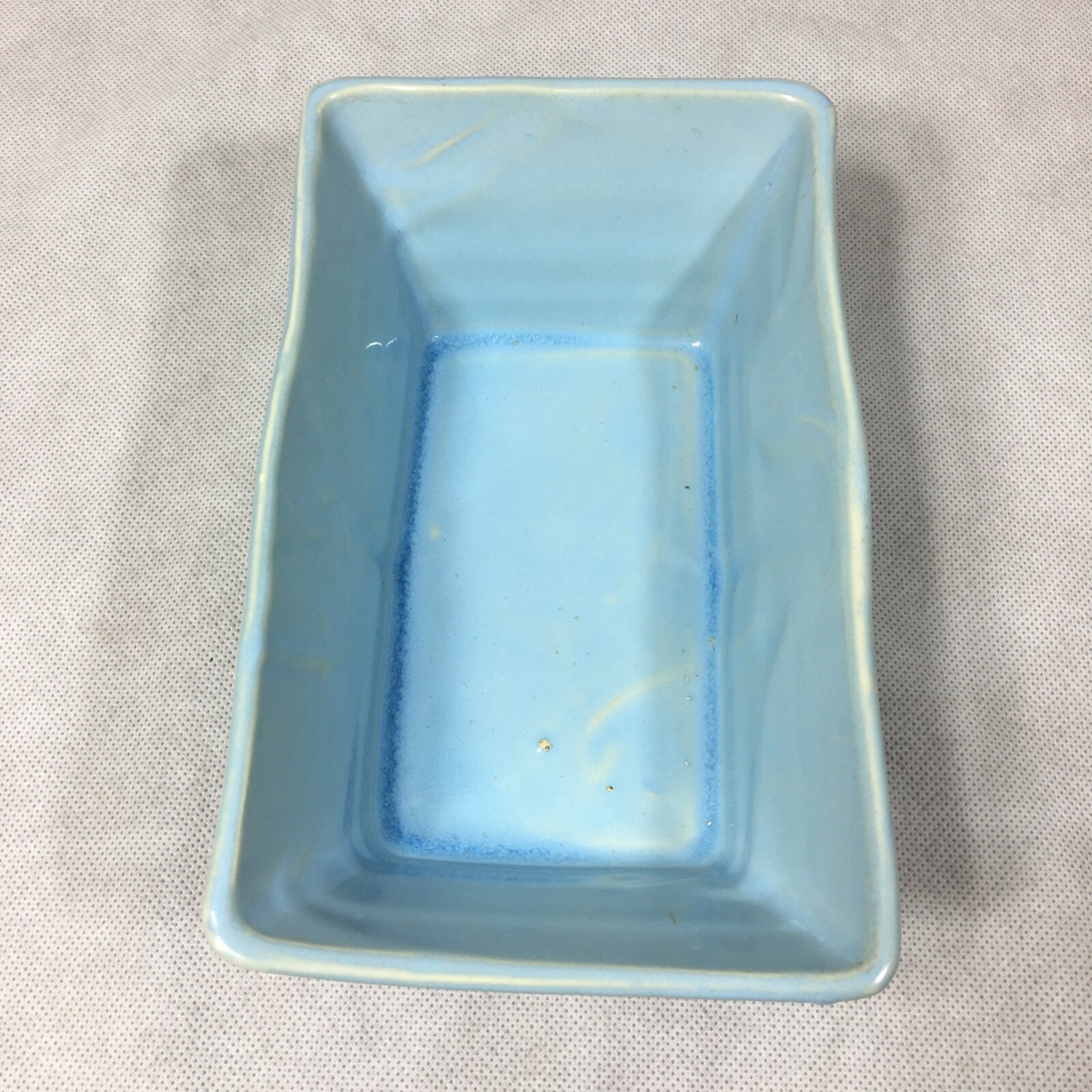 Ceramic Blue Rectangle Planter 8.25"