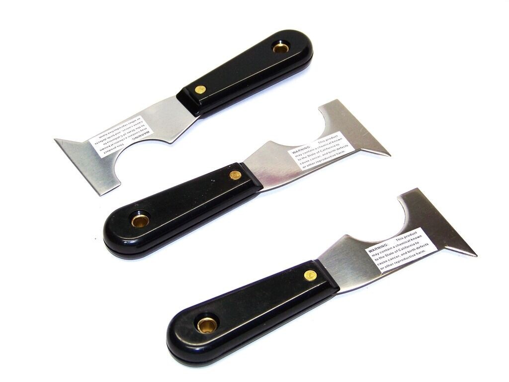 3 pcs 5 in 1 Paint scraper putty knife Decal Remover roller cleaner crevice