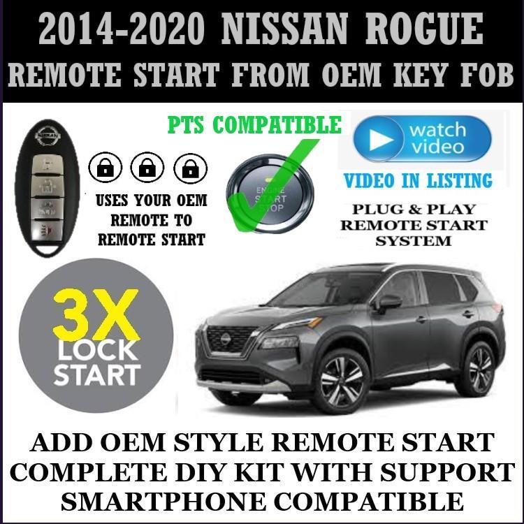 3X LOCK PLUG & PLAY REMOTE STARTER FITS NISSAN ROGUE 2014 PUSH TO START
