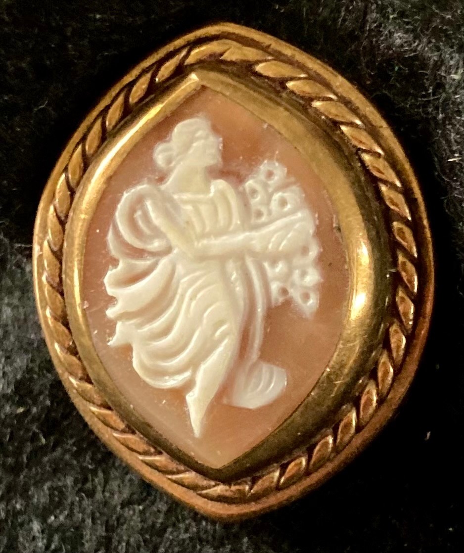 Stephen Dweck Sterling Silver Cameo Clip-on Earrings