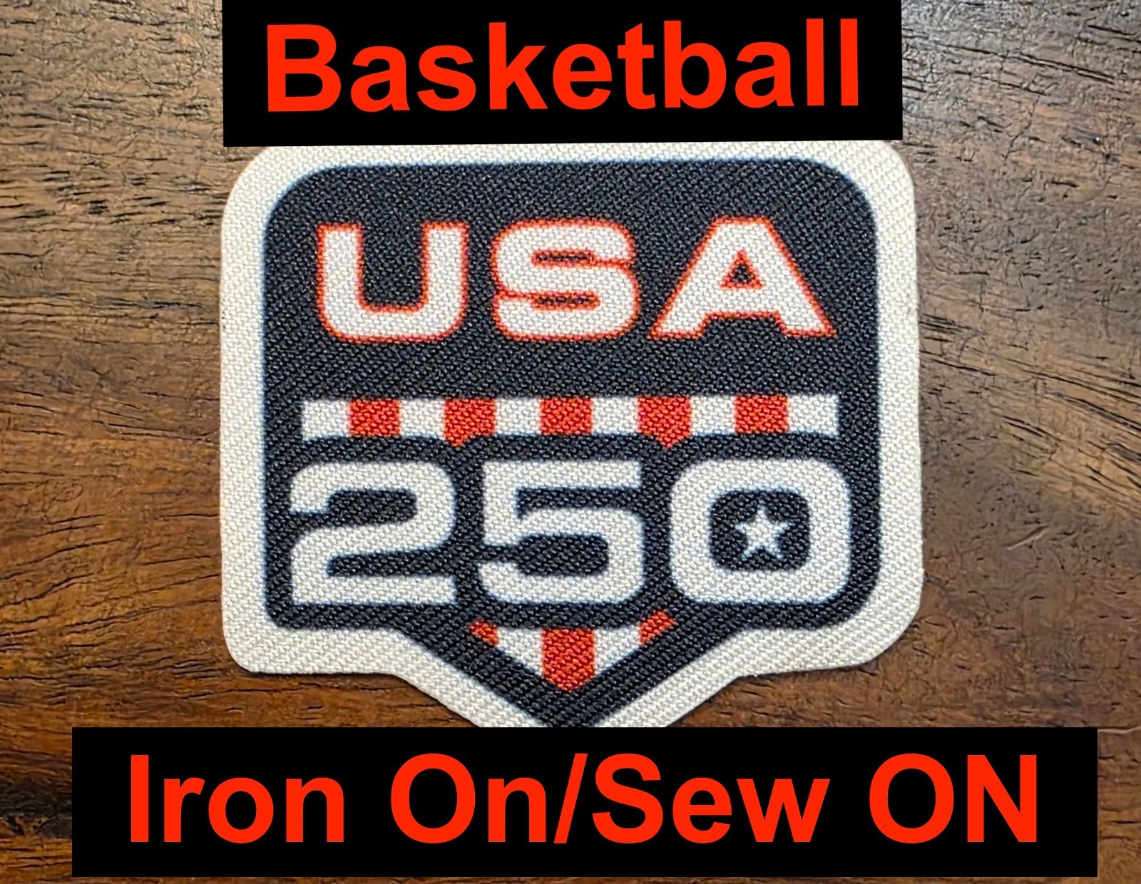 USA 250 Patch NBA Finals Knicks Spurs Basketball Jersey Patch Anniversary