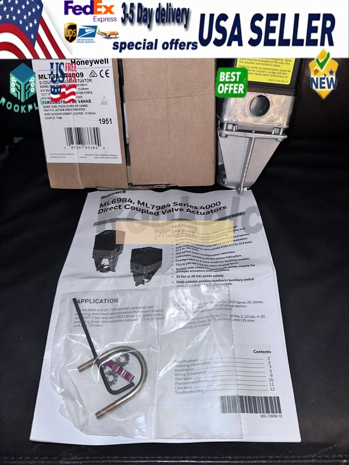 Honeywell ML7984A4009 Linear Stroke Valve Actuator