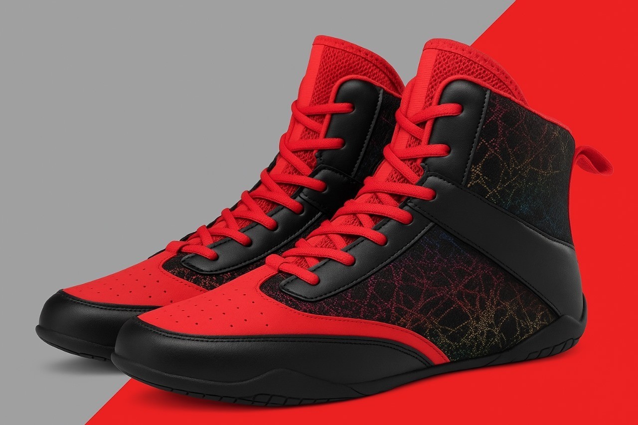Men’s High Top Boxing Shoes Gym Training Fitness Sneakers Lightweight Breathable