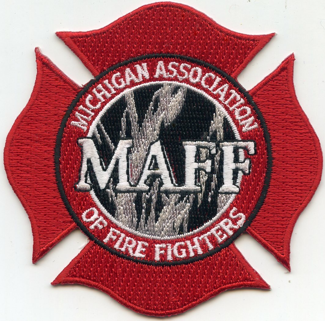 MICHIGAN MI ASSOCIATION OF FIRE FIGHTERS MAFF FIRE PATCH