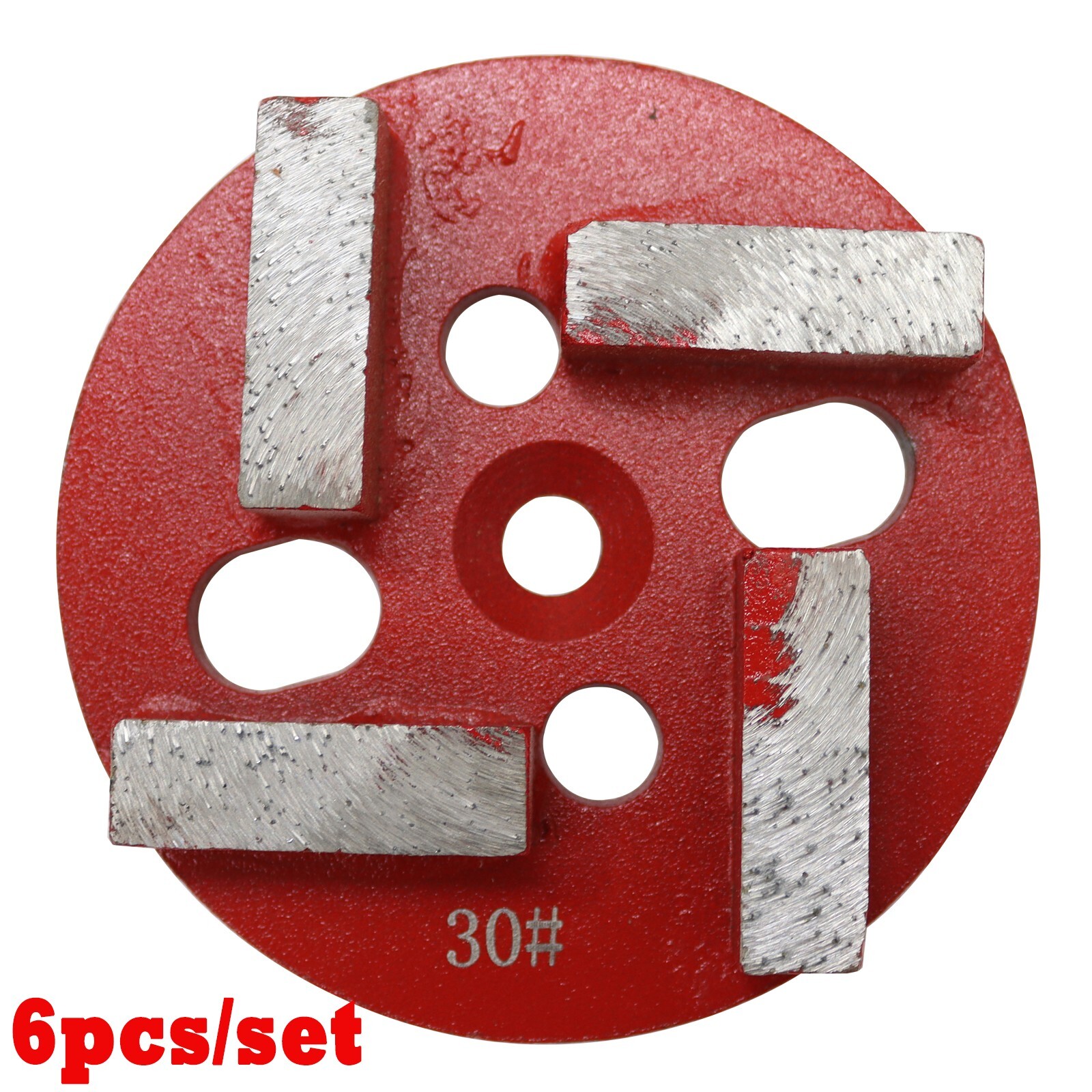6pcs Grinding Head for Concrete Ground Grinder Polisher Grind Head with Diamond