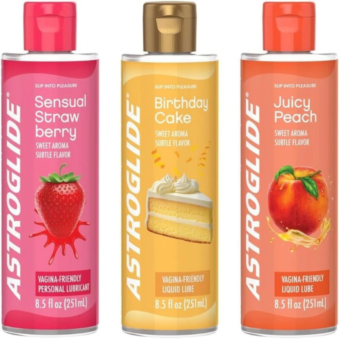 Astroglide Flavored Personal Lubricant, Long-Lasting Sex Lube for Men & Women