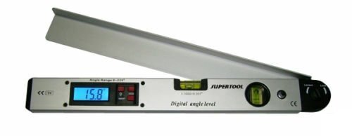 16" Aluminum Digital Protractor Angle Finder Level w/ LCD Display 0.1° Accuracy