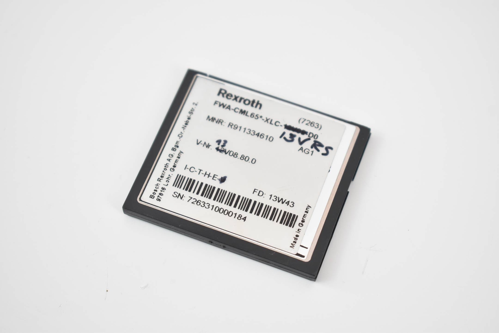 Rexroth TRS Star Control Firmware FWA-CML65*-XLC-13VRS + CFI-001GS252.112.44X