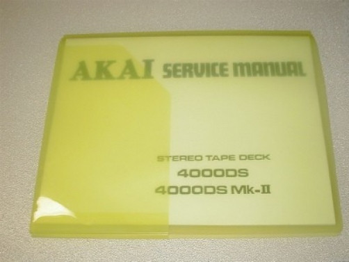 AKAI  4000DS/4000DS Mk-ll SERVICE MANUAL  ALL 43 PAGES FREE SAME DAY SHIPPING