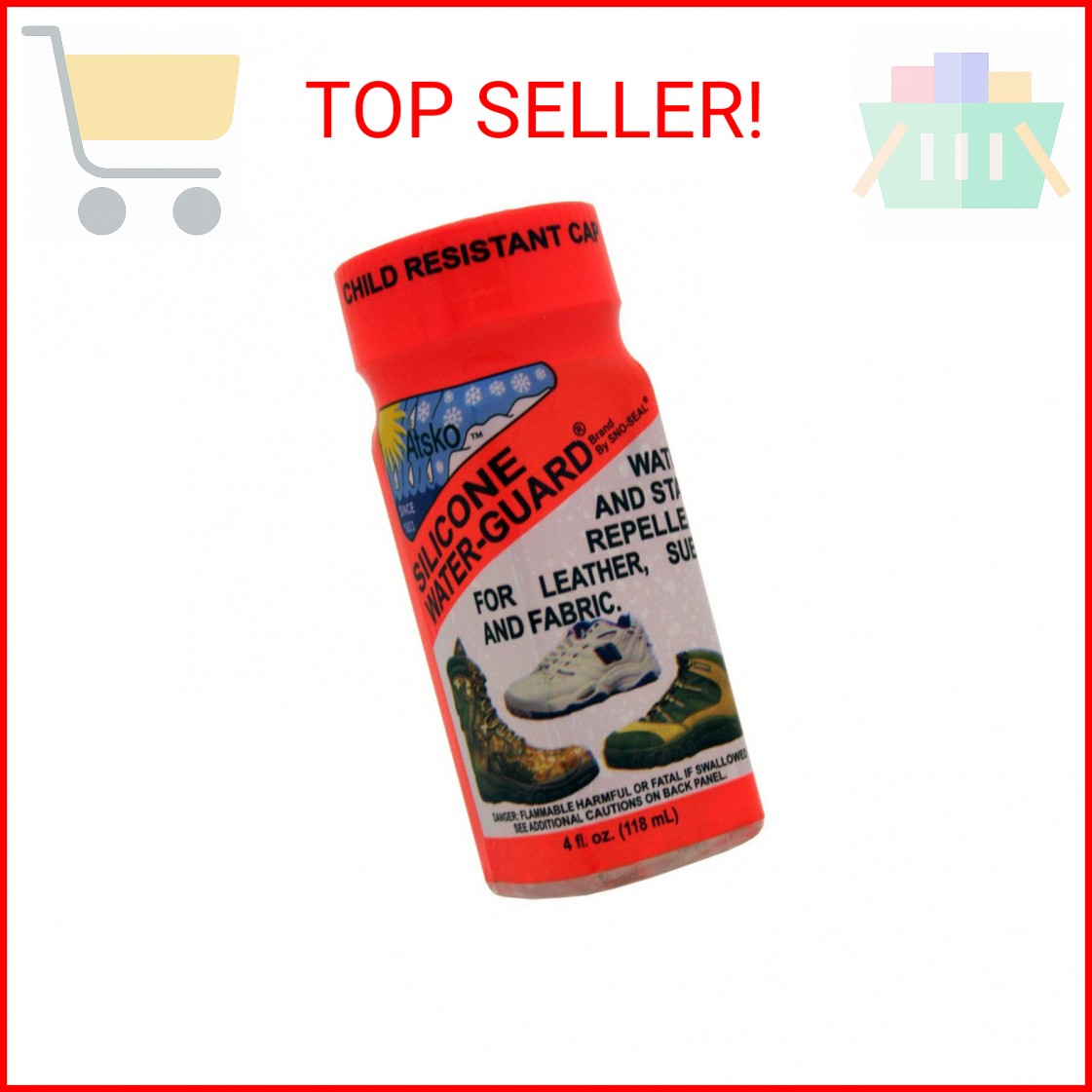Atsko Sno-Seal 4-Ounce Dauber Waterproofing Silicone Water-Guard