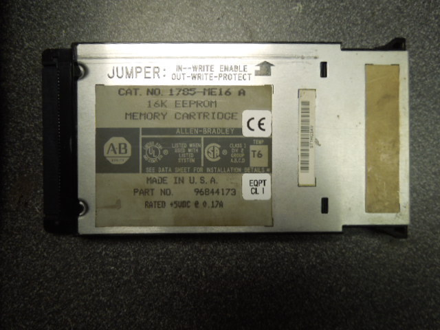 Allen Bradley 1785 L3OB E PLC 5/30 Processor Module w/ 1785 ME16 Memory Cart