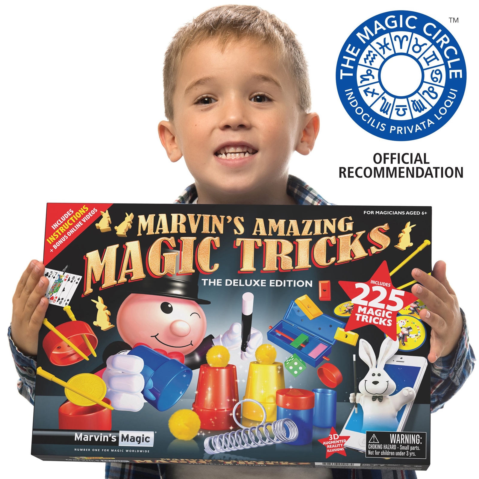 Marvin's Magic - 225 Amazing Magic Tricks for Children - Magic Kit - Magic Set