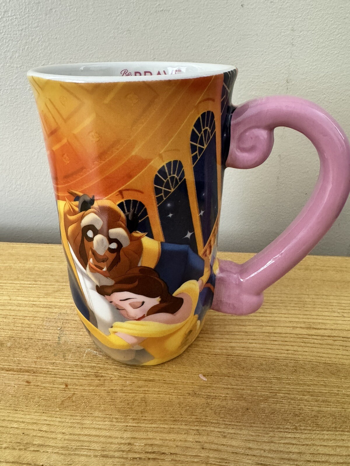 Disney Beauty & The Beast Mug Ceramic Coffee Cup Tall Walgreens Exclusive Read
