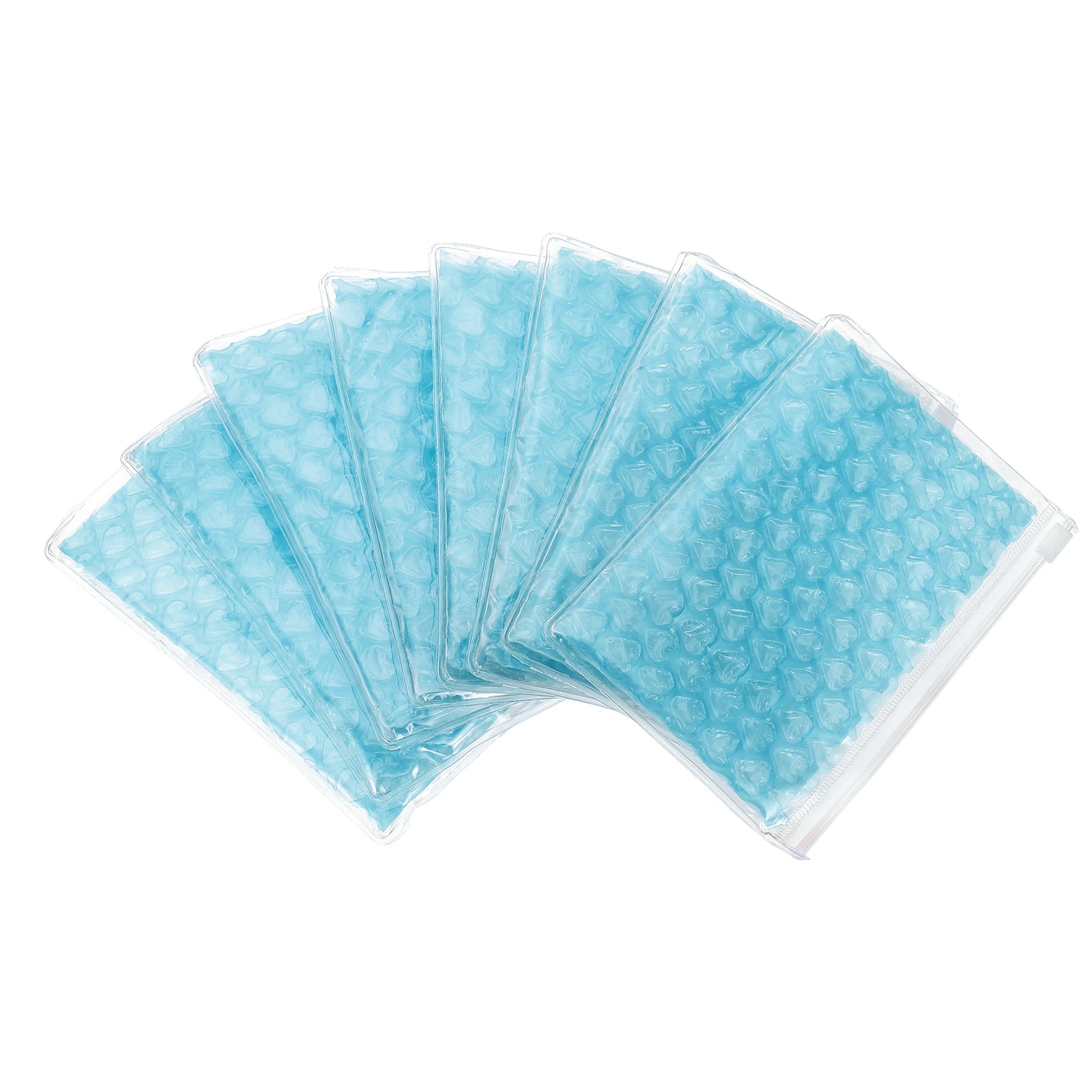 8pcs 4 x 6 Inch Bubble Bags Bubble Wrapping Pouches Zipper Packing Sky Blue