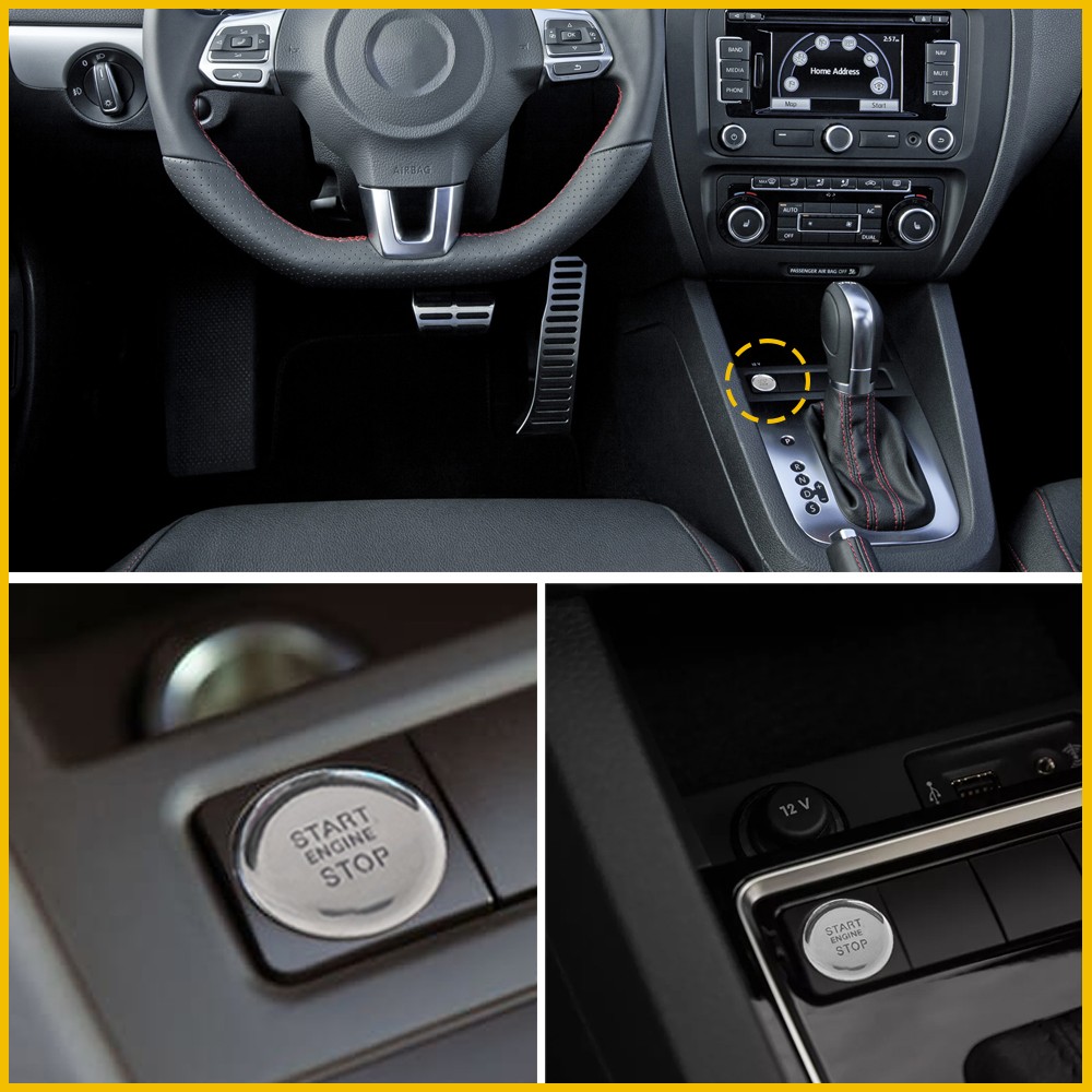 Car Engine Start Stop Push Switch Button For VW Jetta 2011-2017 16D959839 US EXV