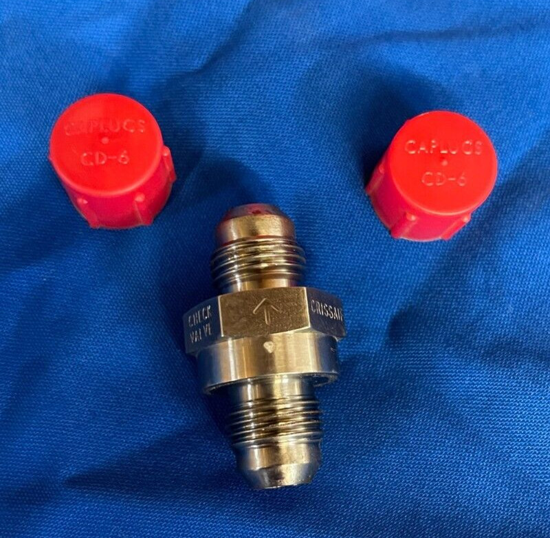 CRISSAIR CHECK VALVE #2C6560 THREAD COUNT 1.5 ID 5/16"