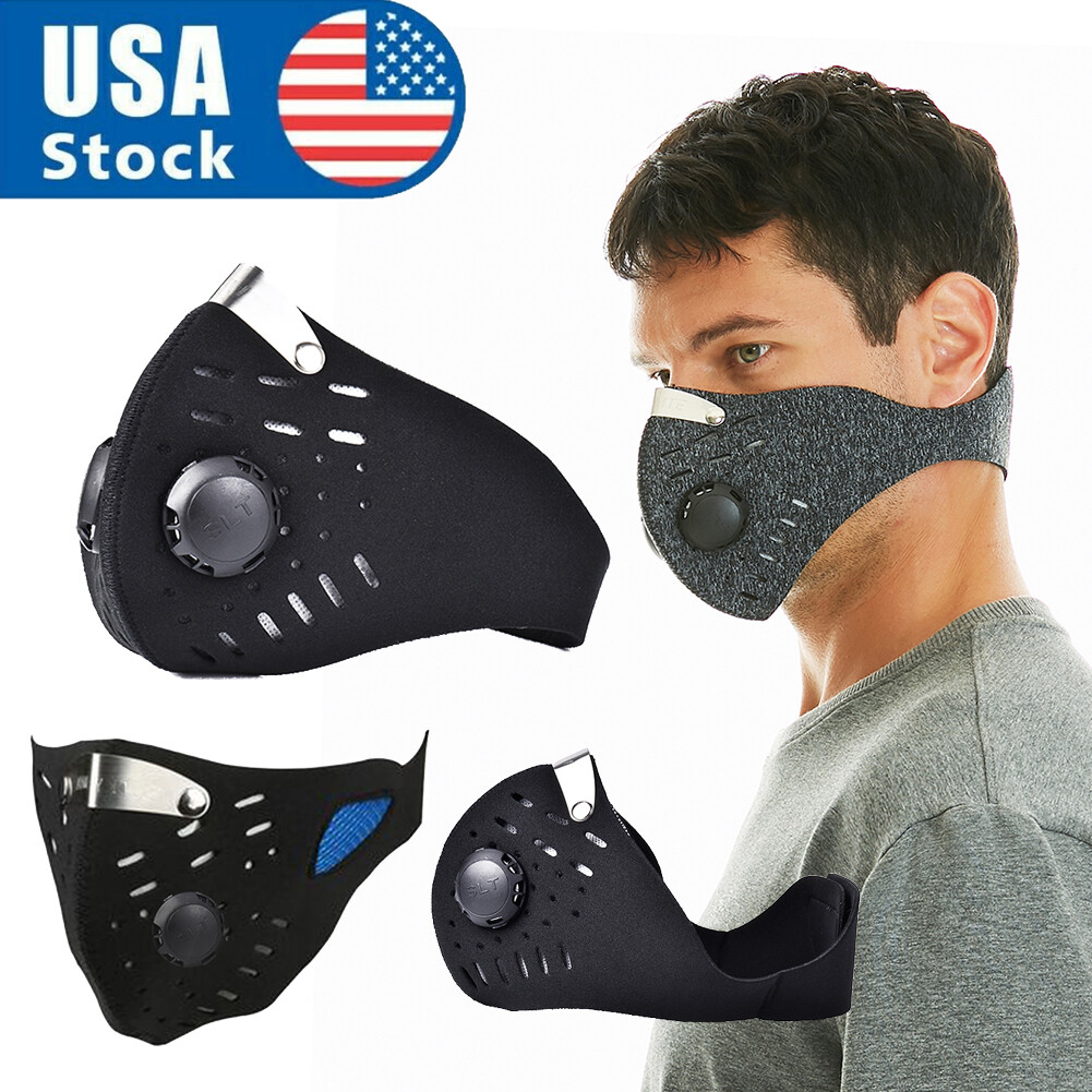 Reusable Anti-dust Haze Face Masks Vent Protection Outdoor Air Filtration Masks