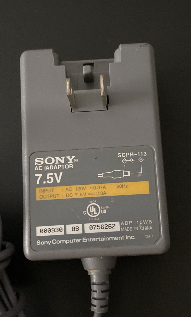 OEM Original Sony AC Adaptor7.5V SCPH-113