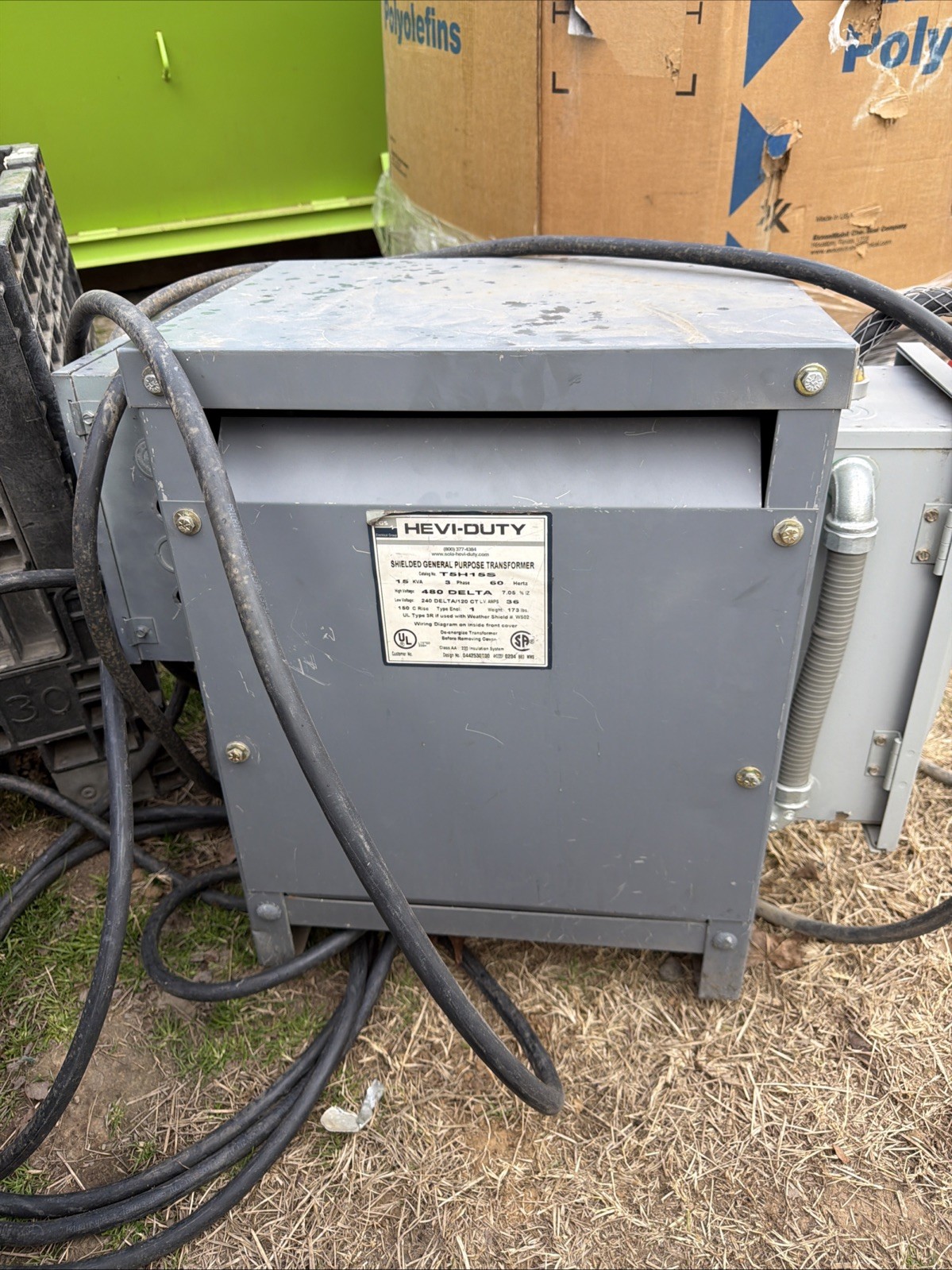 Hevi-Duty T5H15S Power Transformer 15kva 3 HV 480D LV 240 CT 120V