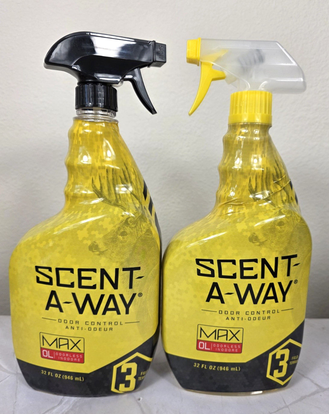 Scent-A-Way MAX Odorless Spray Scent Eliminator Cover Scent 32oz 2 Pack