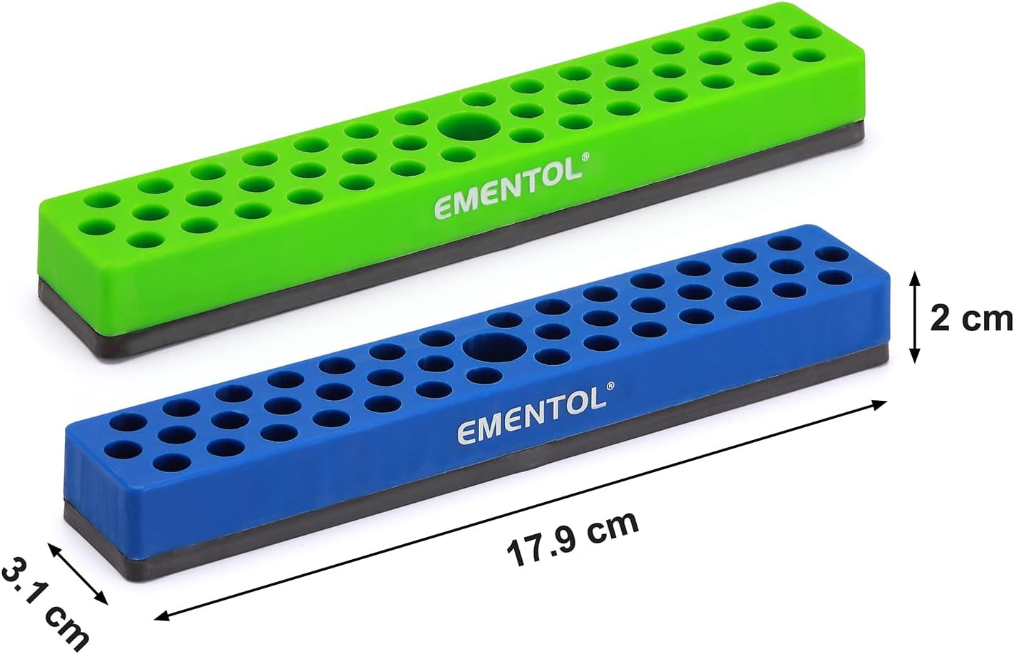 2PCS 1/4" Magnetic Bits Holder Set 86PCS Hole Bit Organizer with Strong Magnetic