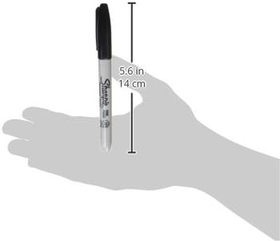 Permanent Markers Set Quick Drying Fade Resistant Fine Point Marker 12 Count
