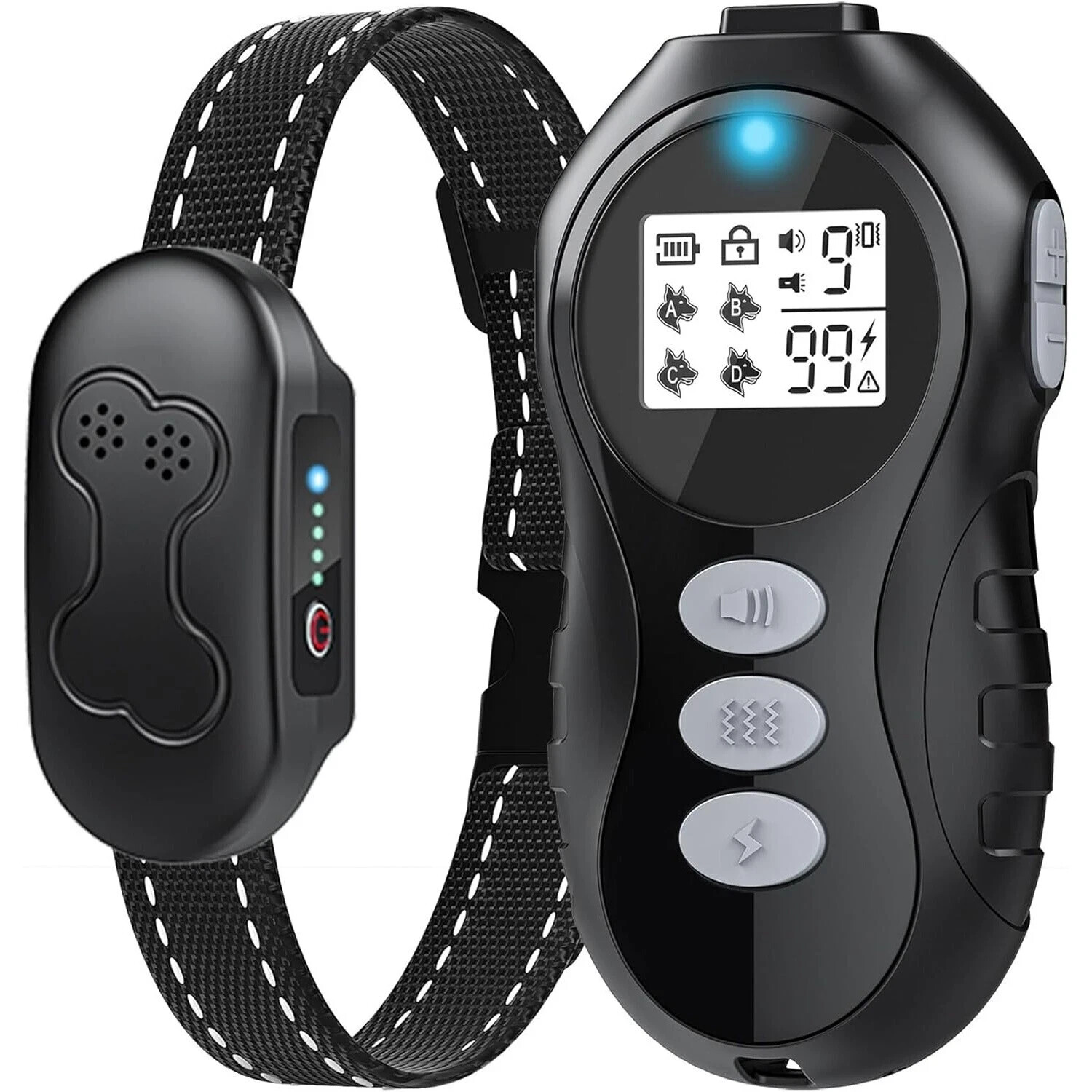 Multi Dog Training System Rechargeable and Waterproof Collar and Remote