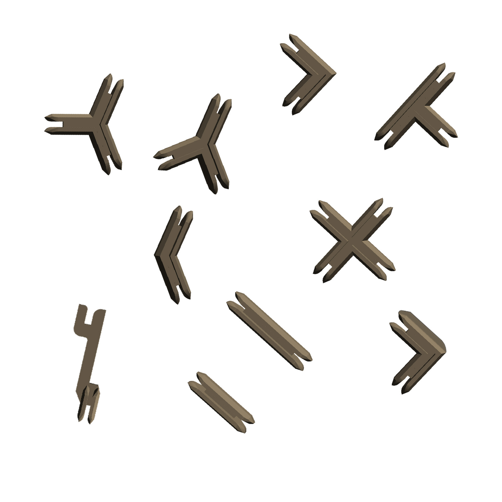 Battle Systems Terrain Clips (Brown) - Core Space Warhammer 40k Necromunda THG