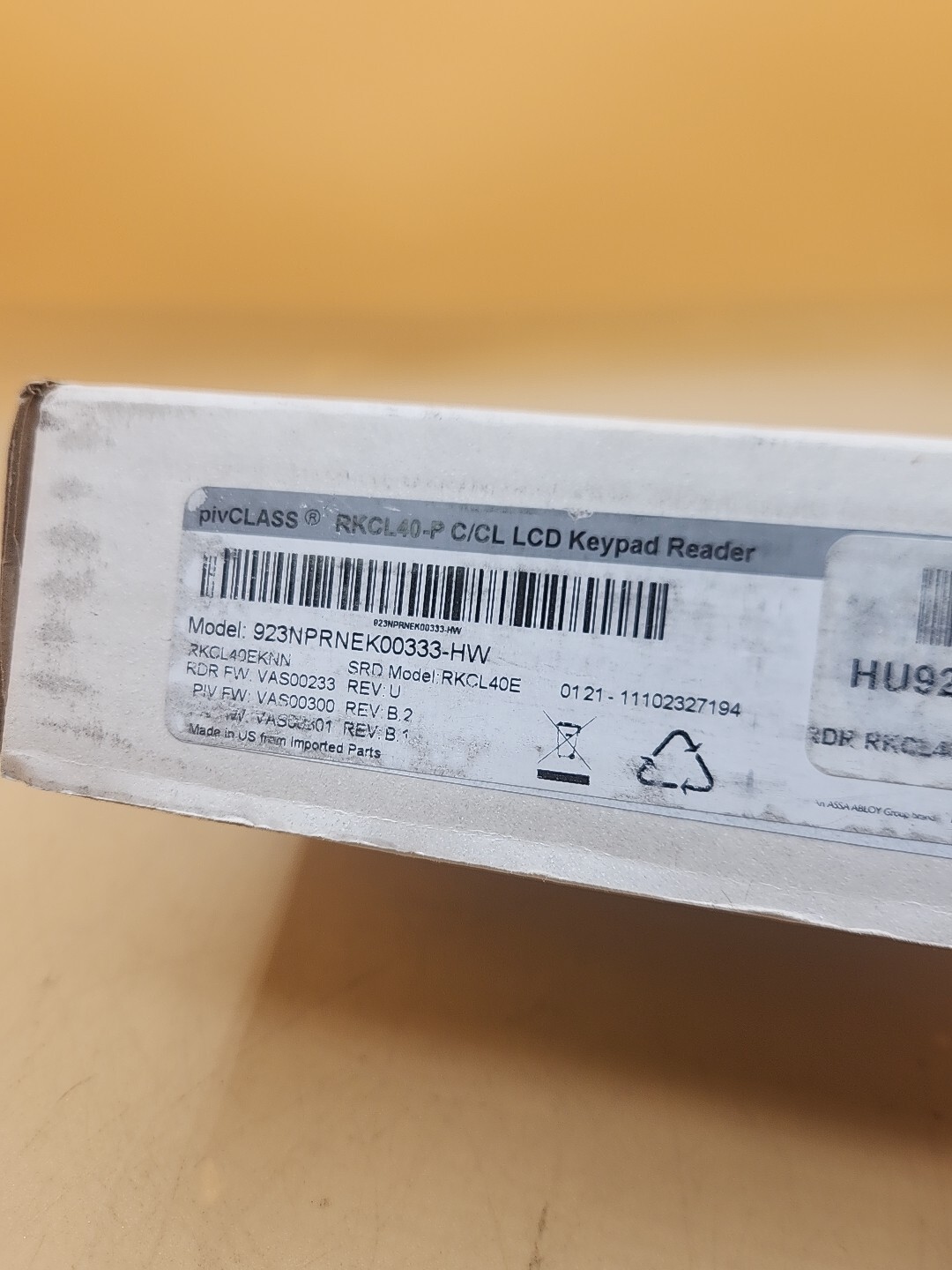 HID 923NPRNEK00333 RKCL40-P C/CL LCD Keypad RFID Access Control Reader New