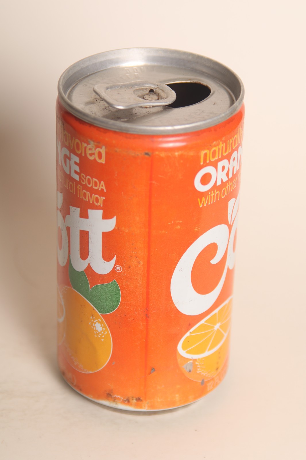 Cott Orange soda can