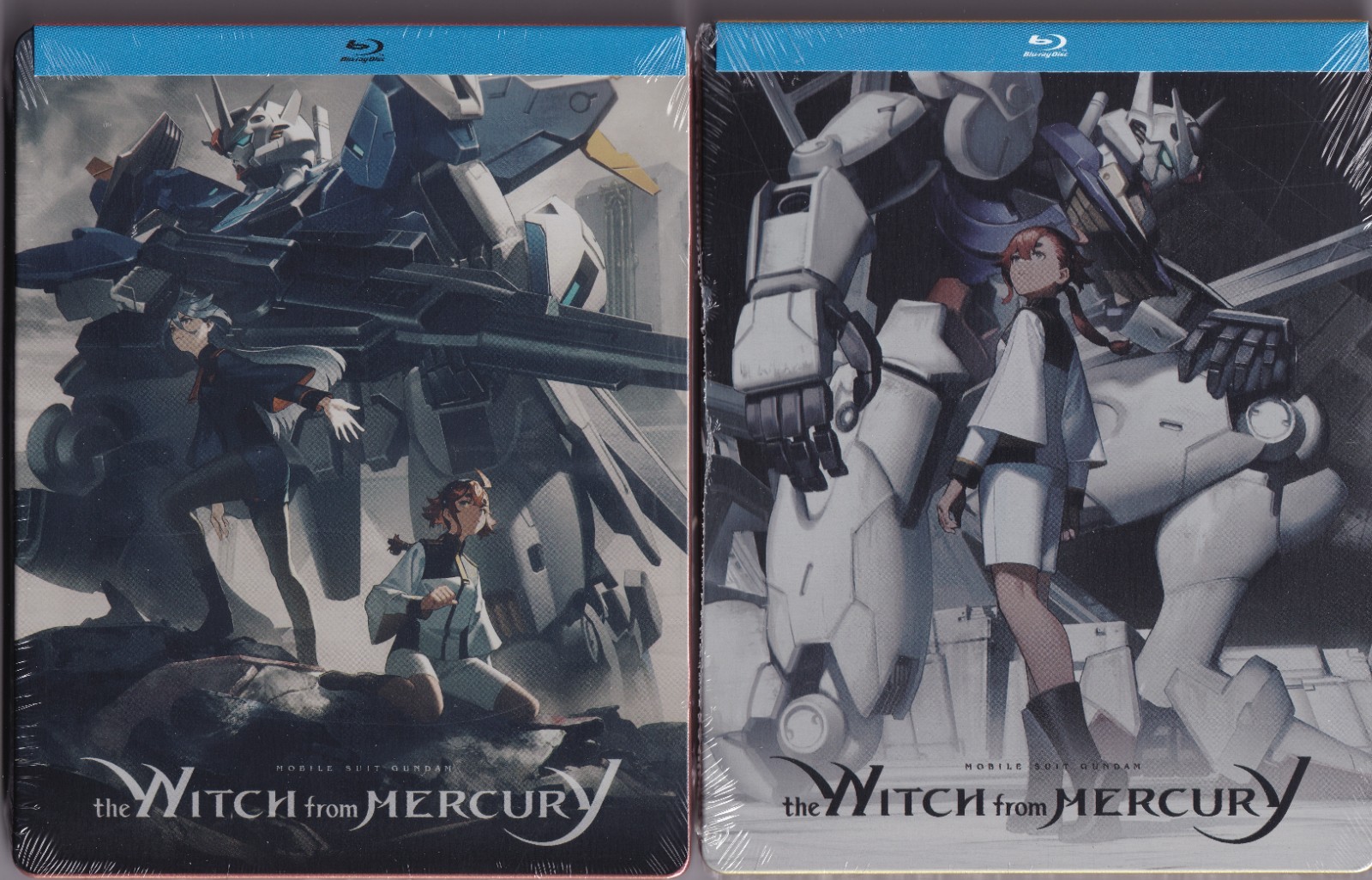 Gundam The Witch From Mercury anime blu ray steelbook season 1 & 2 new sealed