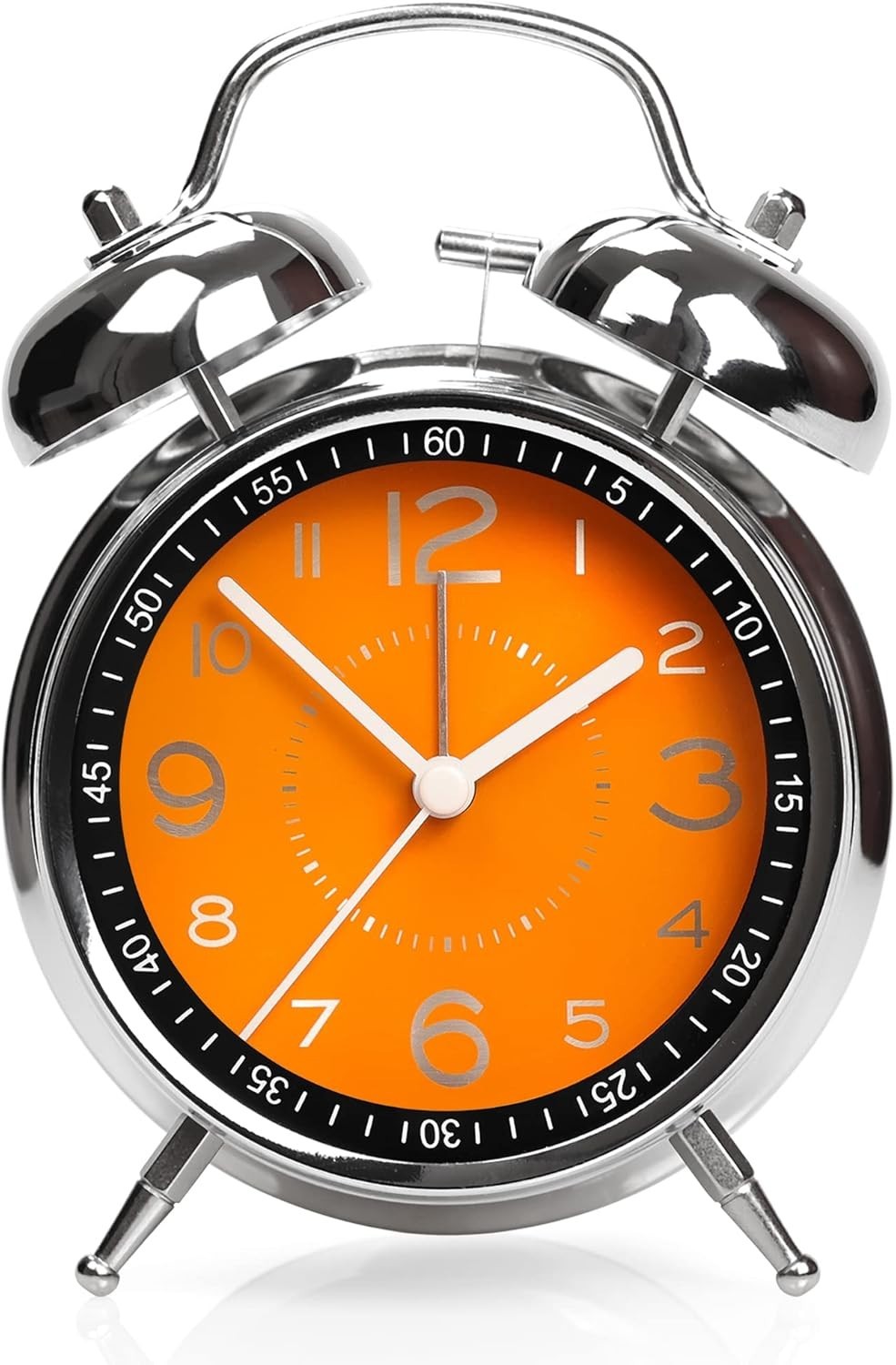 Reloj Despertador Doble Campana Alarma Fuerte para Dormilones Estilo Mate Azul