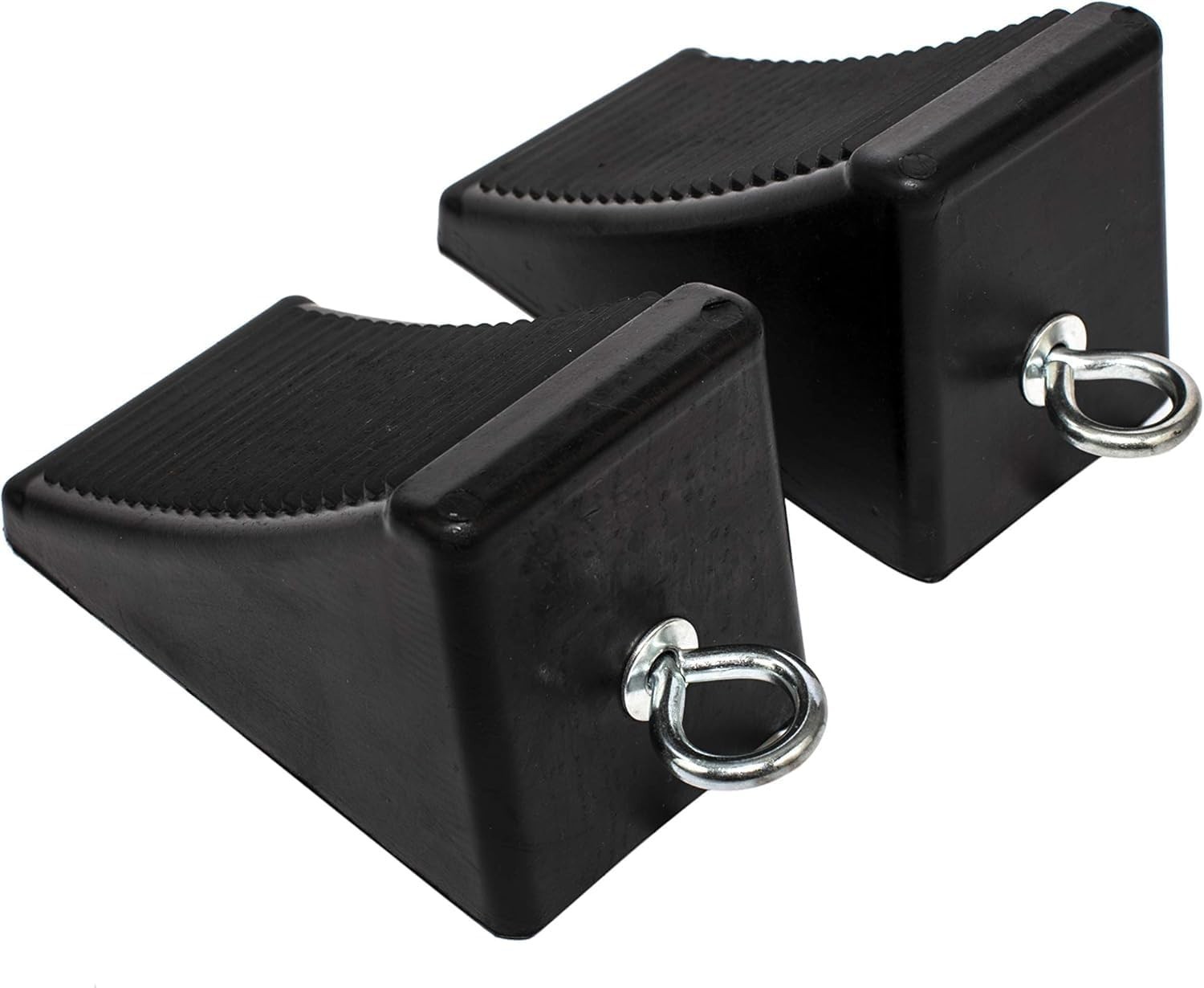 Heavy Duty Solid Rubber Wheel Chocks Truck Rv Camper Trailer Car Tire Stopper