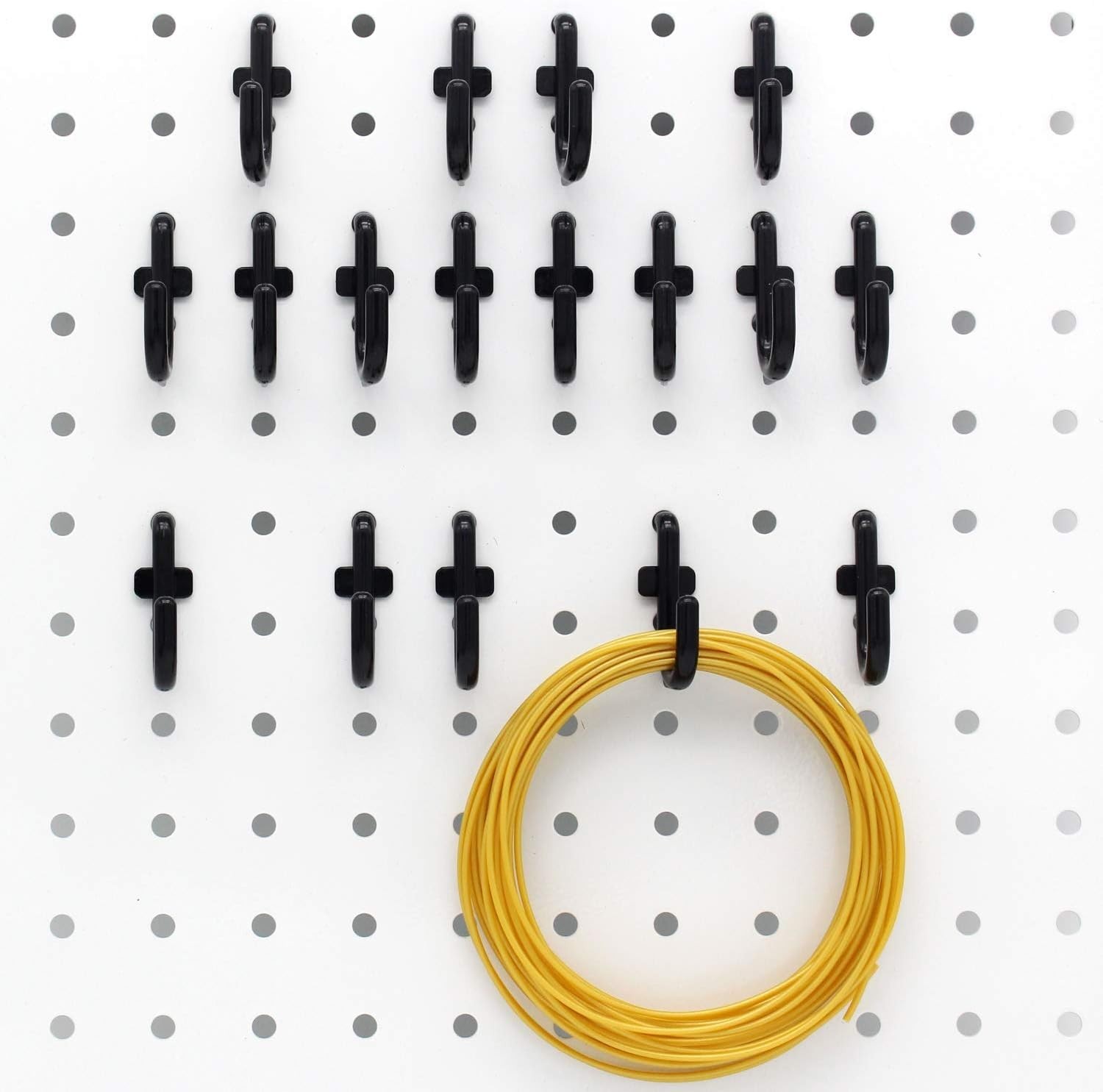 Versatile 100PC Black Pegboard Hooks - Maximize Space & Enhance Organization