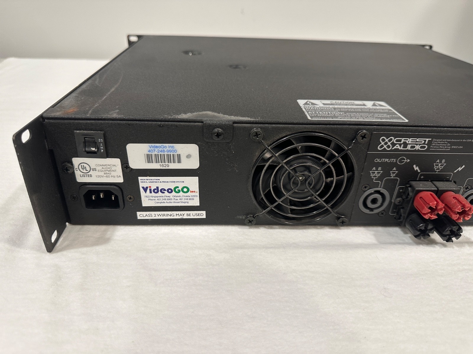 Crest Audio LT 2000 Power Amplifier