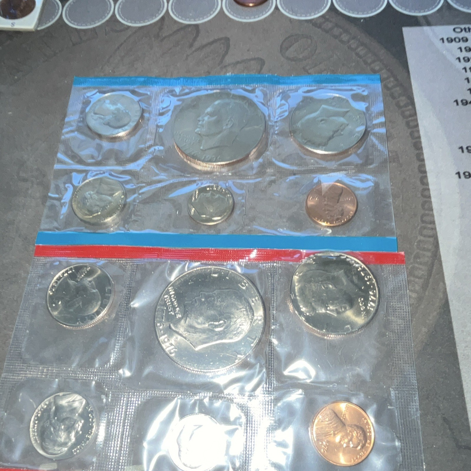 U.S. Mint 1976 Uncirculated Coin Set Mint Set in Original Envelope