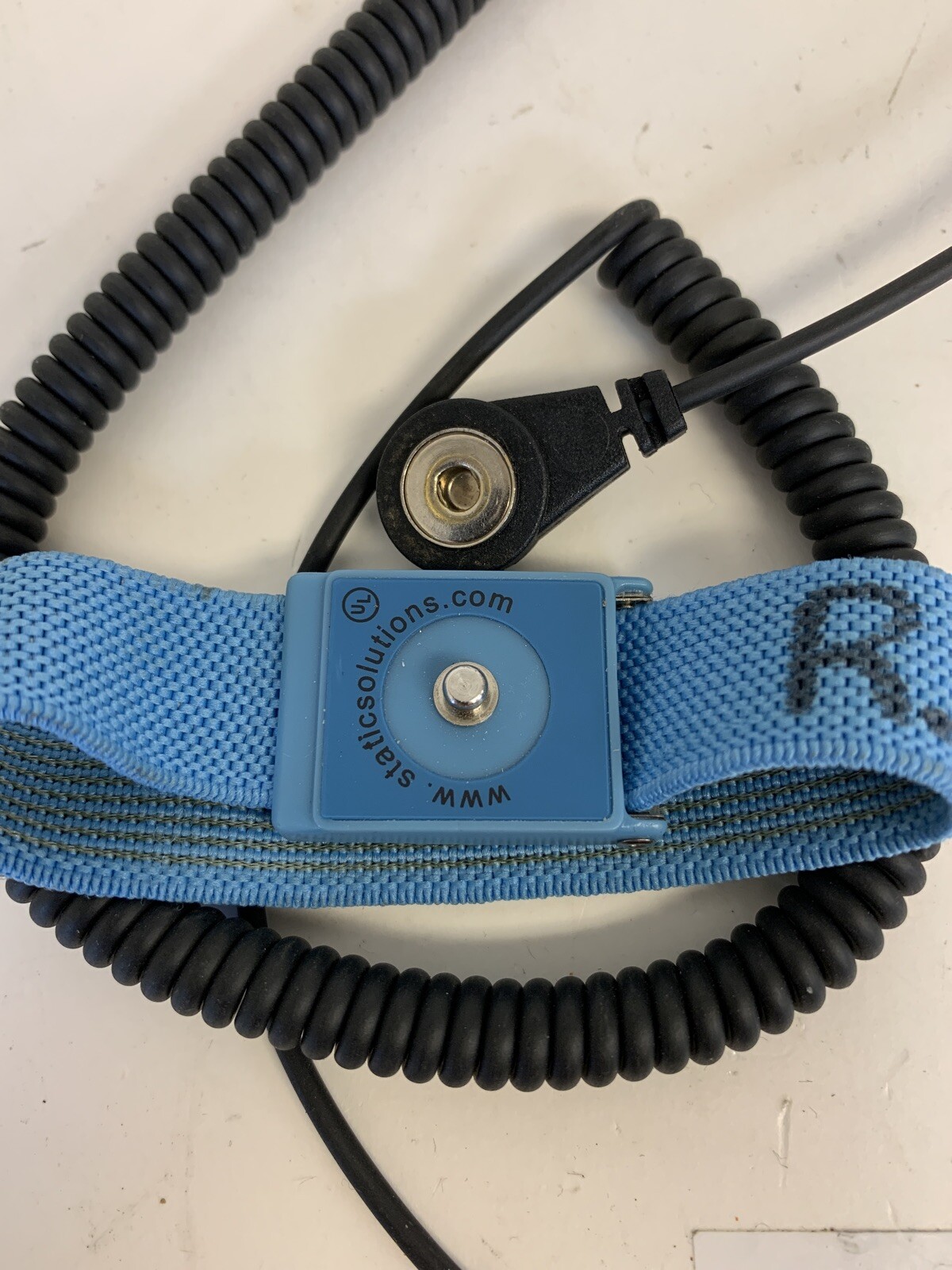 Static Solutions Elastic Static Control Flexible Wrist Strap Fast Shipping!