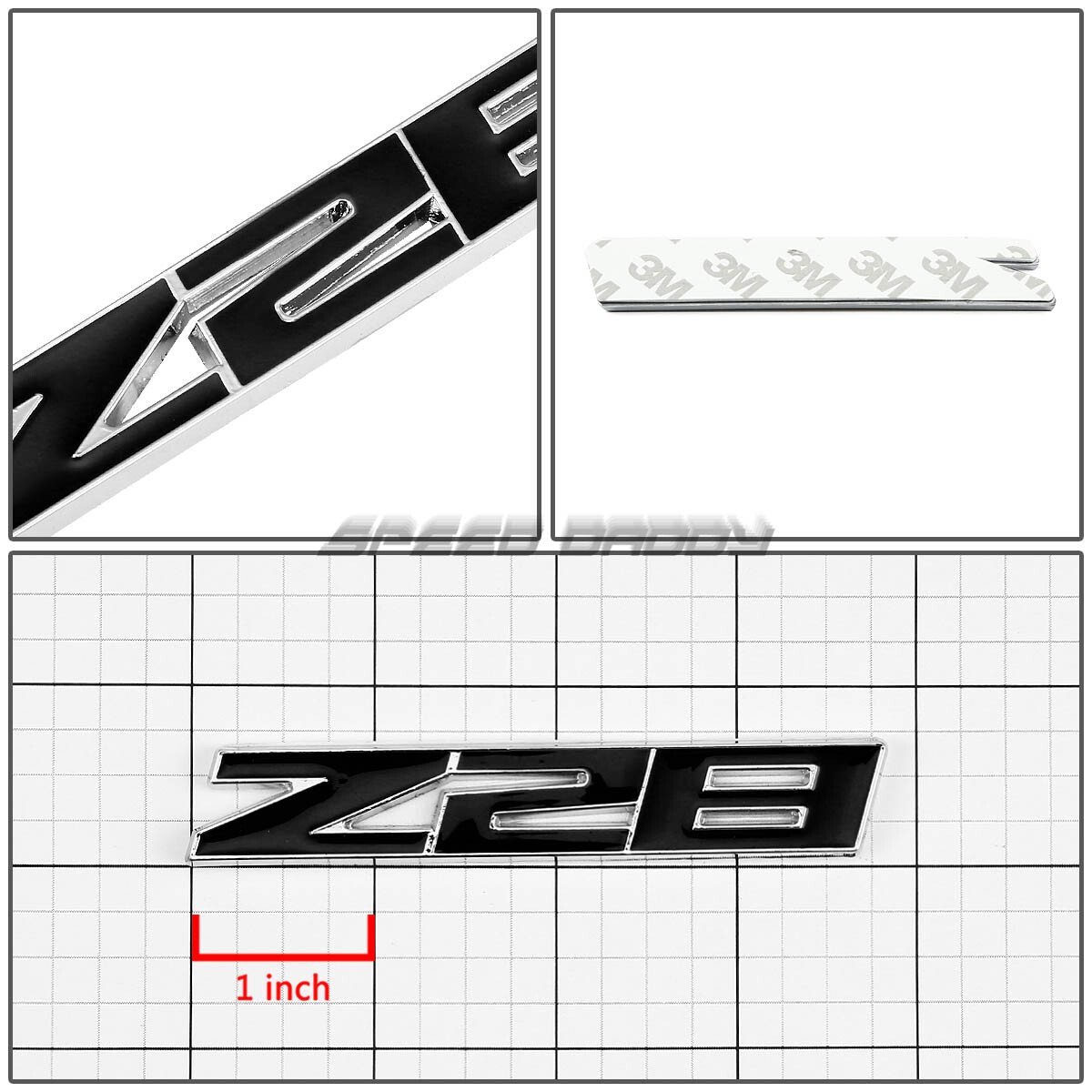 FOR CHEVY CAMARO Z28 2X METAL BUMPER TRUNK GRILL EMBLEM DECAL LOGO BADGE BLACK