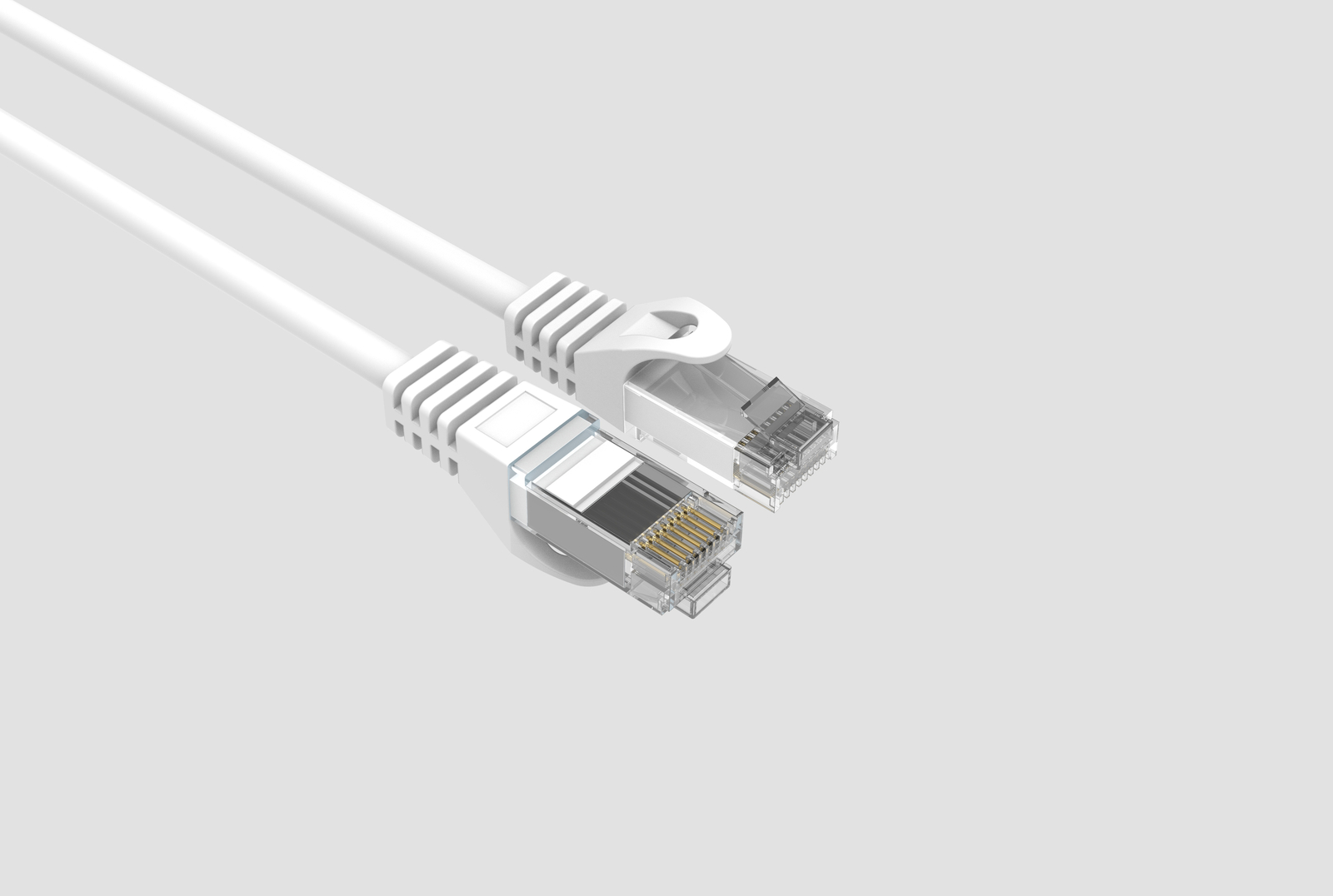 CAT6 Slim Ethernet Patch Cable White 7FT 50 PACK