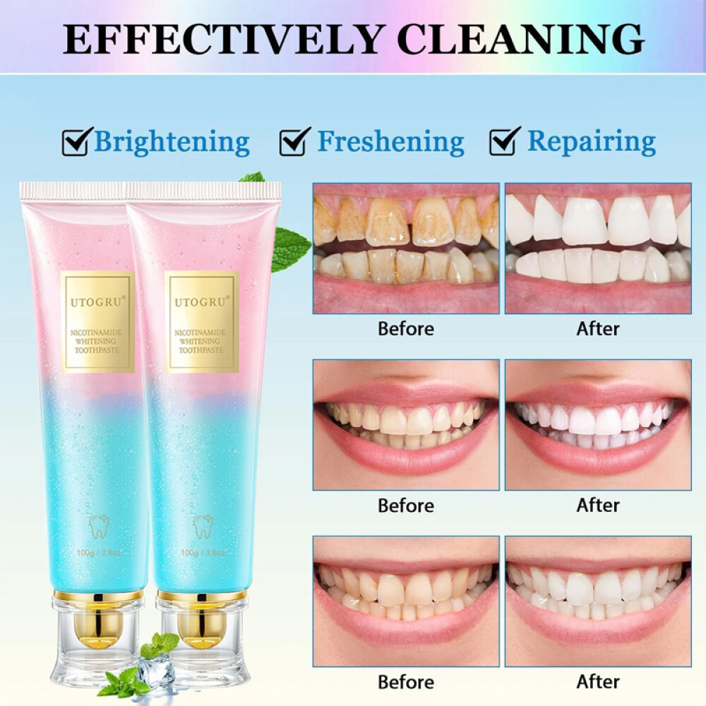 1/2/3/5pcs Toothpaste Deep Cleaning Natural Stain Removal Strong Cleansing 1001