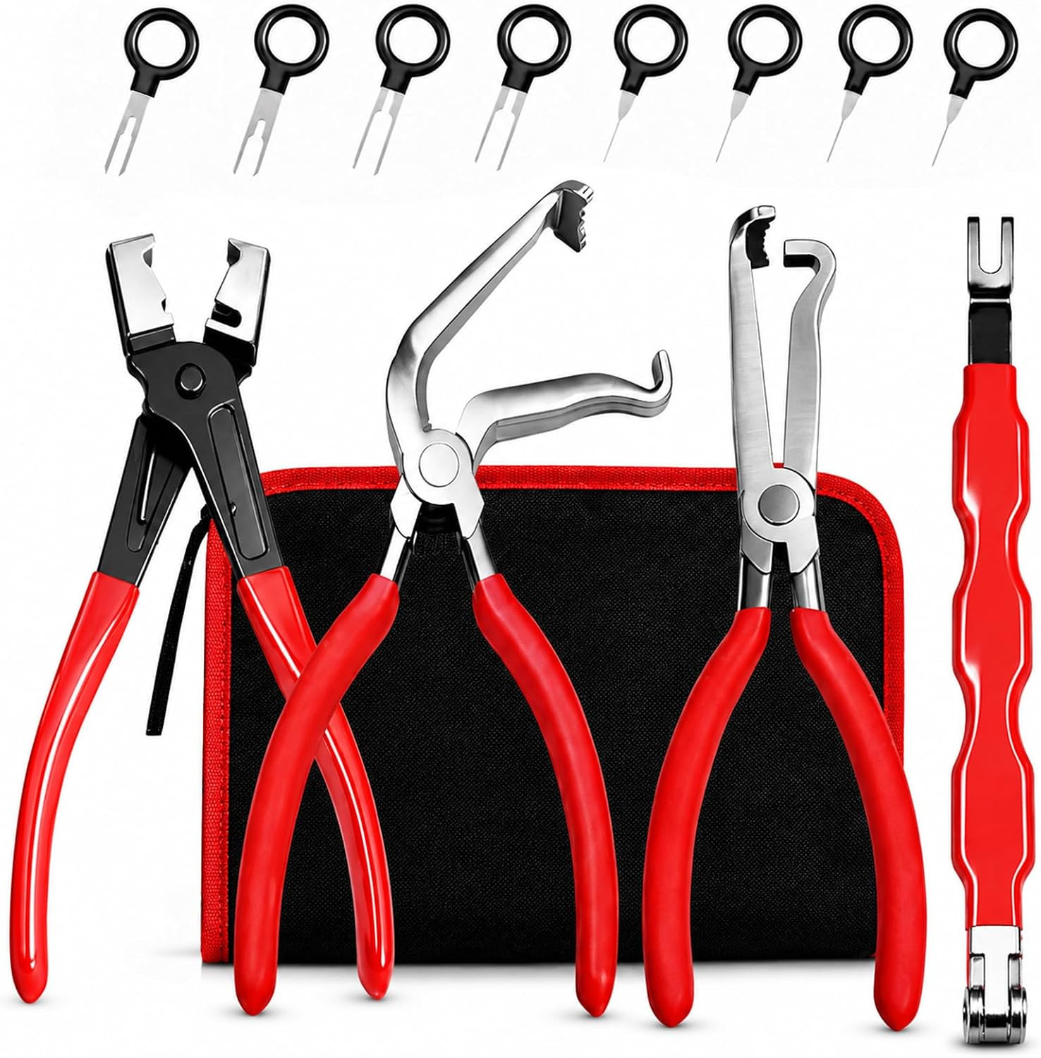 5PCS Electrical Disconnect Pliers Set, Automotive Electrical Connector Disconnec