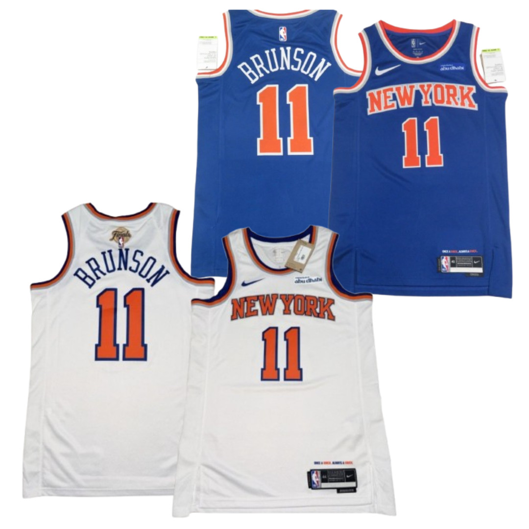 Jalen #11 Brunson MEN Stitched Jersey Blue/ White