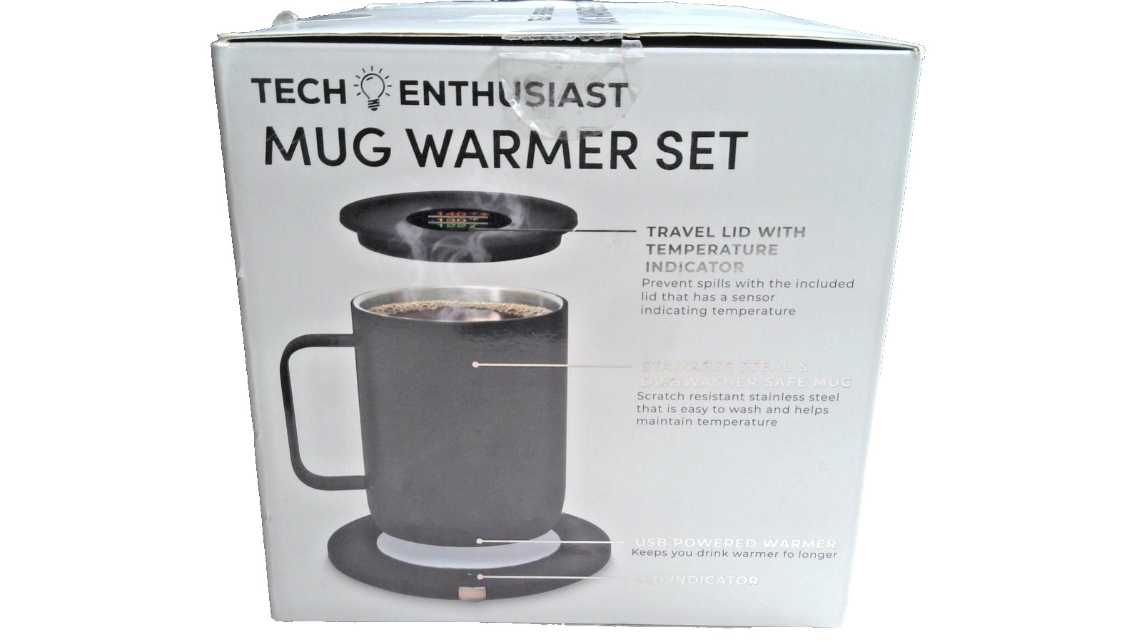 Tech Enthusiast Mug Warmer Set USB Powered Black Coffee Silvercrest SMWC 700 A4