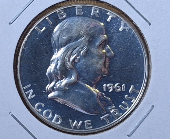 1961 P Franklin Half Dollar Proof 90% Silver
