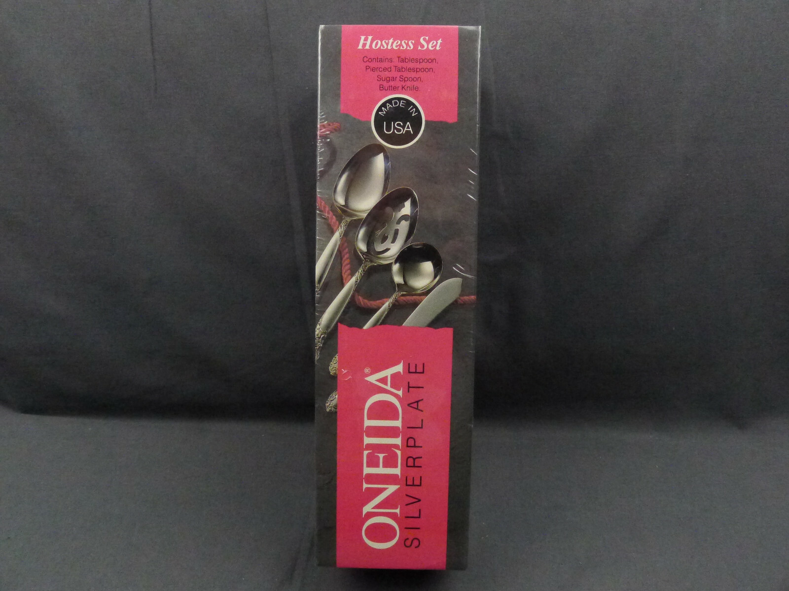 Oneida Belcourt Silverplate 4 Pieces Hostess Set New and Sealed