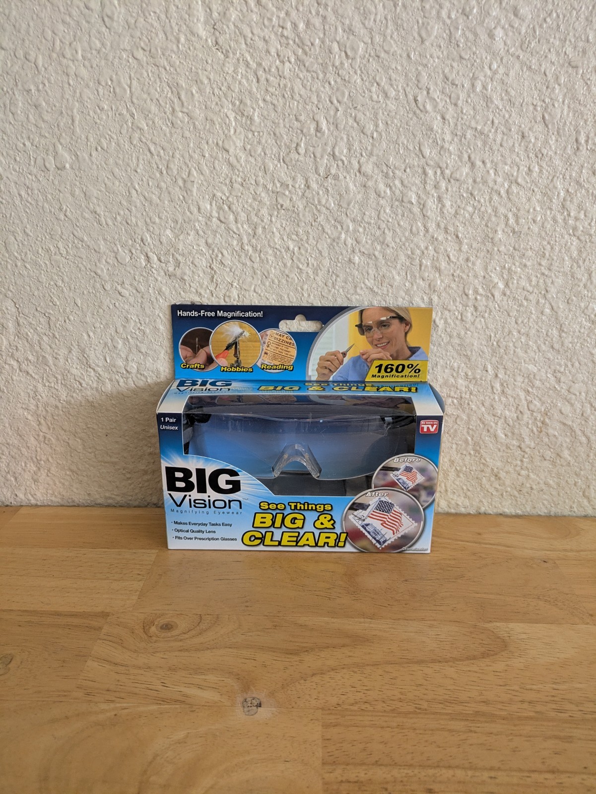 As Seem On TV Big Visión Glasses See Things Big & Clea  Hand -free Magnification